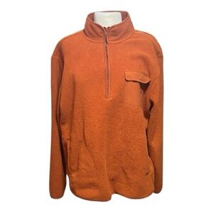 Goodfellow & Co Men's Vibrant Orange Zip-Up Sweater Size XL